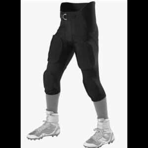 Youth Alleson Solo Integrated Football Pants Black Padded Small